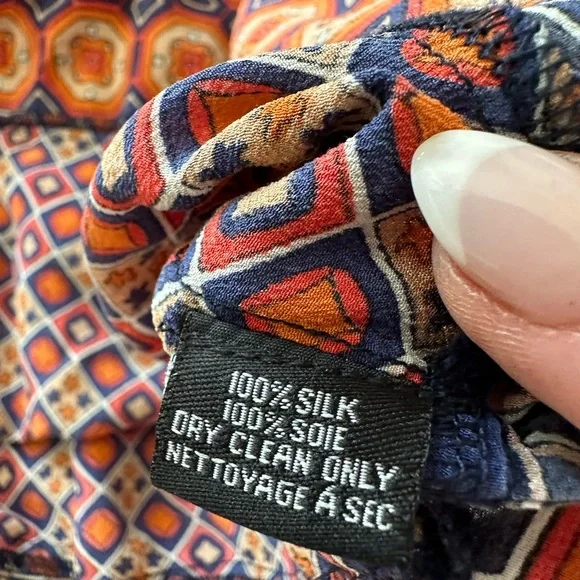 Tolani Womens Size Large Silk Tunic Top - Picture 5 of 5